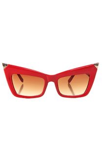 *MKL Accessories The Fang Metal Tip Sunglasses in Red