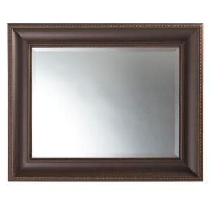 Home Decorators Collection Mead 24 in. H x 32 in. W Wood Framed Mirror 71904