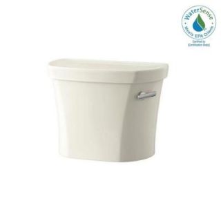 KOHLER Wellworth 1.28 GPF Toilet Tank Only with Right Hand Trip Lever in Biscuit K 4841 RA 96