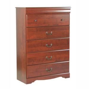 South Shore Furniture Vintage 5 Drawer Chest in Classic Cherry 3168035