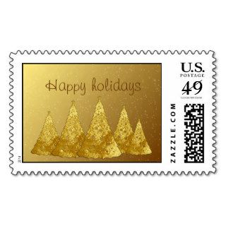 Christmas of gold stamp