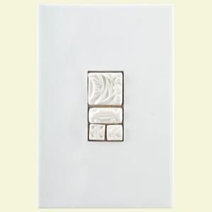 Merola Tile Dunas Blanco Aquatica White 8 in. x 12 in. Ceramic Insert Trim Tile WBLDUBAD