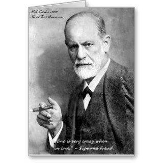 Freud Crazy Lovers Love Quote Gifts Cards Etc