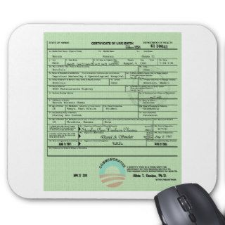 obama long form birth certificate lfcob mouse pad