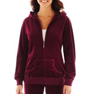 Made For Life Velour Hoodie, Merlot Sorbet, Womens