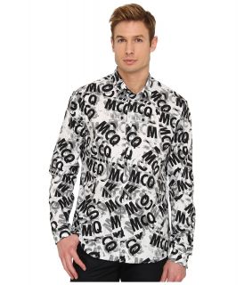 McQ Taped McQ Classic Shirt Mens Long Sleeve Button Up (Beige)