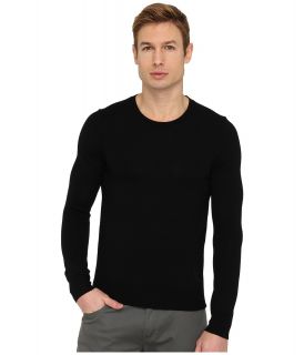 McQ Crewneck Sweater with Zipper Mens Sweater (Black)