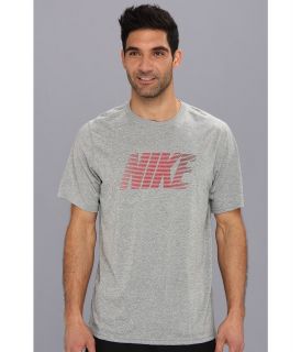 Nike Legend Short Sleeve Nike Swoosh Tee Mens Short Sleeve Pullover (Gray)