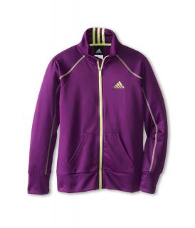 adidas Kids Game Day Knit Jacket Girls Coat (Purple)