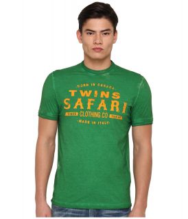 DSQUARED2 New Surf Fit Twins Safari Tee Mens Short Sleeve Pullover (Green)