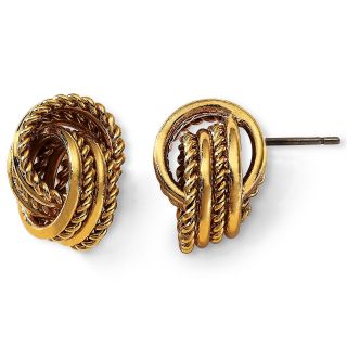 MONET JEWELRY Monet Gold Tone Knot Earrings