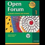 Open Forum 1 Acad. Listen. and Speak.   With CD