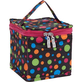 Cube Cosmetic Case Polka Dot/Pink   baggallini Packing Aids