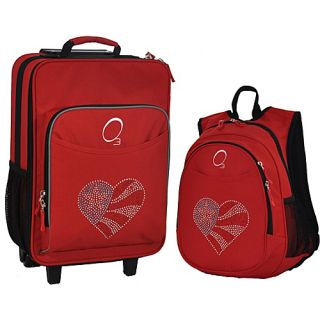 O3 Kids Flag Heart Luggage and Backpack Set With Integrated Cooler Flag