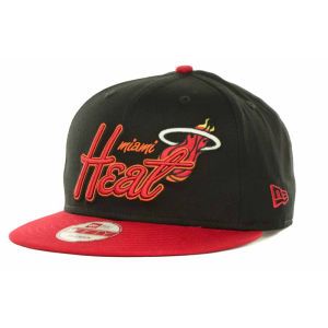 Miami Heat New Era NBA Hardwood Classics Check 9FIFTY Snapback Cap