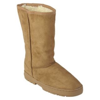 Womens Journee Collection Faux Suede Lug Sole Boot   Brown (7)