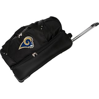 NFL St.Louis Rams 27 Drop Bottom Wheeled Duffel Bag Black