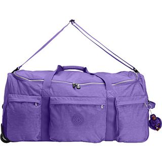 Discover Large Rolling Duffel Vivid Purple   Kipling Large Rolling Lugga