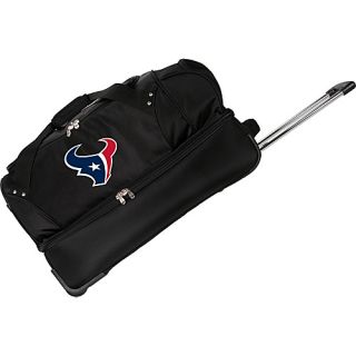 NFL Houston Texans 27 Drop Bottom Wheeled Duffel Bag Black
