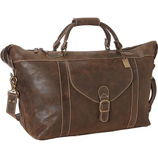 Laramie 25 Duffel Distressed Brown   ClaireChase Travel Duffels