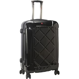 24 Ultra Lightweight Polycarbonate Spinner Suitcase Black