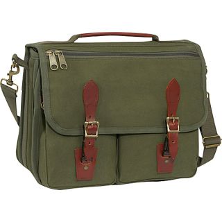 Canvas Briefcase OD GREEN   Boyt Harness Non Wheeled Business Cases