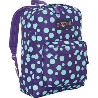 SuperBreak Backpack Purple Night / Mint to be Green Sylvia Dot   JanSpo