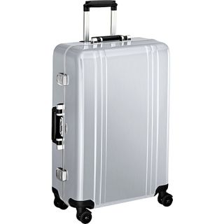 Classic Polycarbonate 26 4 Wheel Spinner Travel Case Silver  