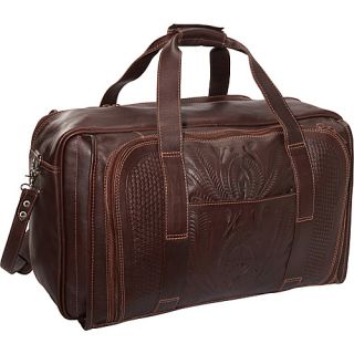 21 Leather Weekender Brown   Ropin West Luggage Totes and Satchels