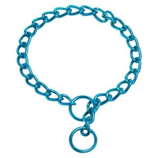Platinum Pets Coated Chain Training Collar   Teal (16 x 2.5mm)