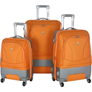 Majestic 3 Piece Exp. Luggage Set Orange   Olympia Luggage Sets