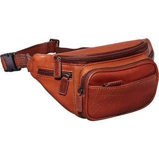 Colombian Leather Classic Waist Bag Cognac   Mancini Leath