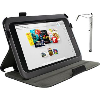 B&N Nook HD 7 Tablet Slim Fit Folio Case w/ Stylus Black   rooCASE Lapto