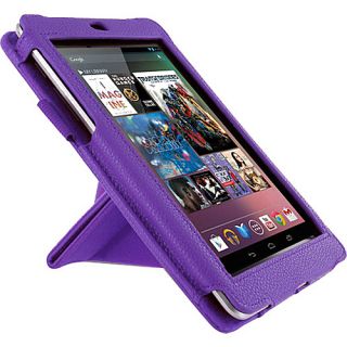 Google Nexus 7   Origami Dual View Vegan Leather Case Purple   rooCASE L