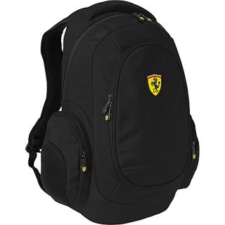 Heavy Duty Laptop Backpack Black   Ferrari Casuals Laptop Backpa