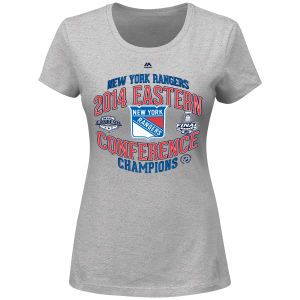 New York Rangers Majestic NHL Womens 5 Hole Conference Champ T Shirt