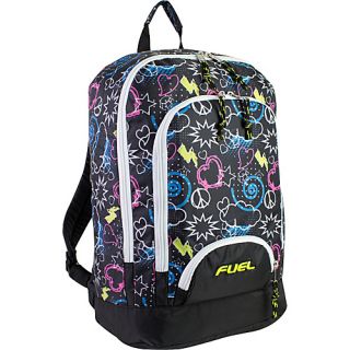 Triple Pocket Backpack Love Stars   Eastsport School & Day Hiking Back