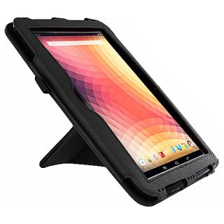 Google Nexus 10   Origami Dual View Vegan Leather Case Black   rooCASE L