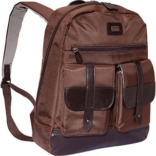 Jack Laptop Backpack Dark Brown Brown Ballistic Nylon   Jill e De