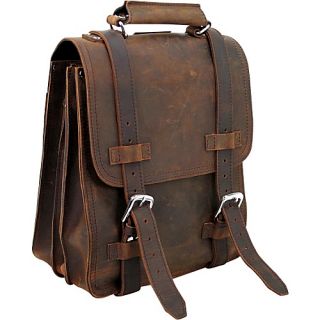 14 Leather Travel Backpack Brief Vintage Brown   Vagabond Tra