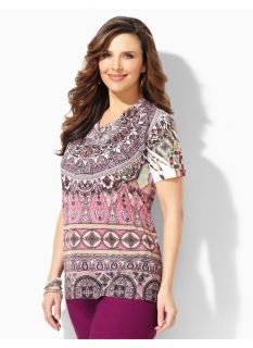 Catherines Plus Size Kamuela Top   Womens Size 1X, Multi Color