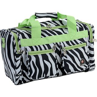 Freestyle 19 Tote Bag Lime Zebra   Rockland Luggage Travel Duf