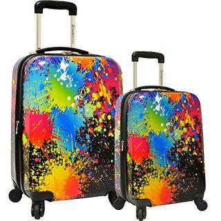 Paint Splatter 2 Piece Hardside Expandable Luggage Set Paint S