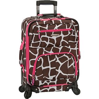 Mariposa 19 Expandable Spinner Carry On Pink Giraffe   Rocklan