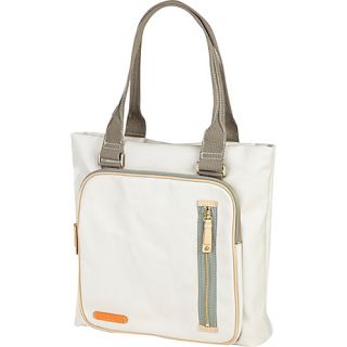 Carina Square Pocket Tote Stone   Clava Ladies Business