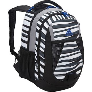 Dillon Print Backpack Parastripe White/Power Blue   adidas School & Day H