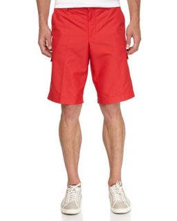 Lawrence Micro Twill Golf Shorts, Red Intense