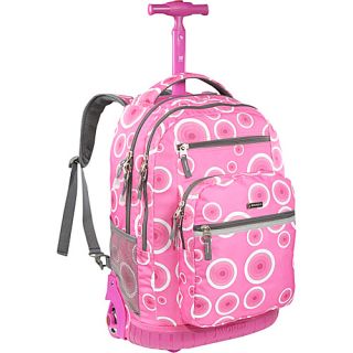 J World Sundance Laptop Rolling Backpack   Pink Target