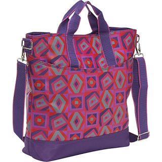 French Tote   Tic Tac Toe Berry