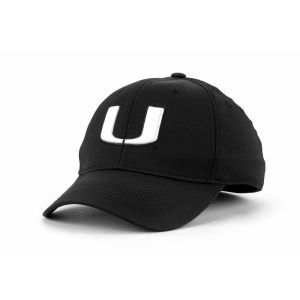 Miami Hurricanes Top of the World NCAA Blacktel Stretch Fitted Cap